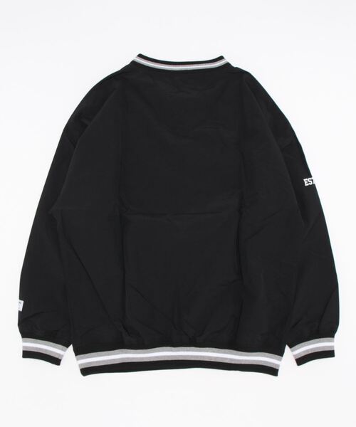 VISION STREET WEAR(ヴィジョンストリートウェア)の「【VISION STREET】リブナイロンプルオ-バー(ナイロンジャケット・メンズ・ブラック/ゴールド/ブラック×グリーン・M/XL/L)」の4枚目の写真