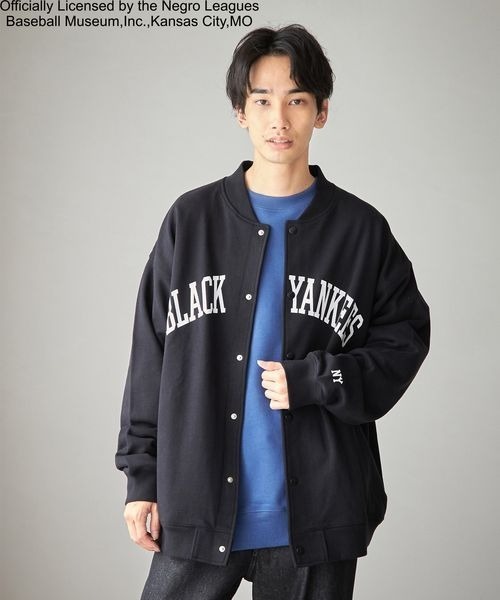 LOWRYS FARM(ローリーズファーム)の「ニグロリーグスタジャン 157820(スタジャン・メンズ・ブラック/グレー・MEDIUM/LARGE)」の8枚目の写真