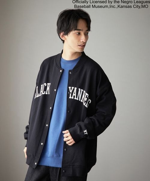 LOWRYS FARM(ローリーズファーム)の「ニグロリーグスタジャン 157820(スタジャン・メンズ・ブラック/グレー・MEDIUM/LARGE)」の9枚目の写真