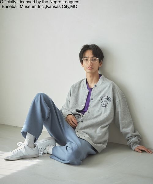 LOWRYS FARM(ローリーズファーム)の「ニグロリーグスタジャン 157820(スタジャン・メンズ・ブラック/グレー・MEDIUM/LARGE)」の10枚目の写真