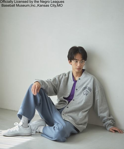 LOWRYS FARM(ローリーズファーム)の「ニグロリーグスタジャン 157820(スタジャン・メンズ・ブラック/グレー・MEDIUM/LARGE)」の11枚目の写真