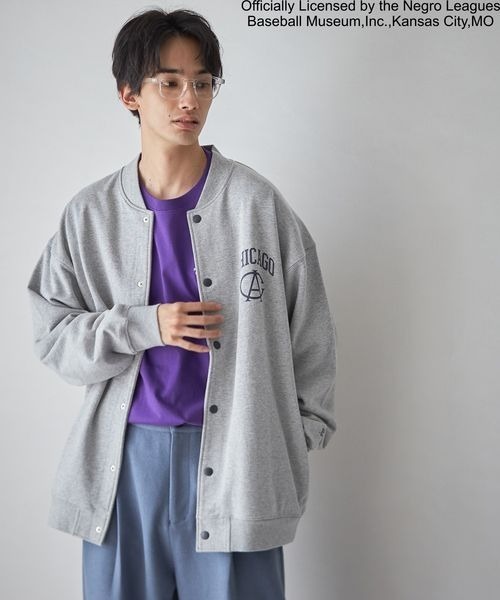 LOWRYS FARM(ローリーズファーム)の「ニグロリーグスタジャン 157820(スタジャン・メンズ・ブラック/グレー・MEDIUM/LARGE)」の13枚目の写真