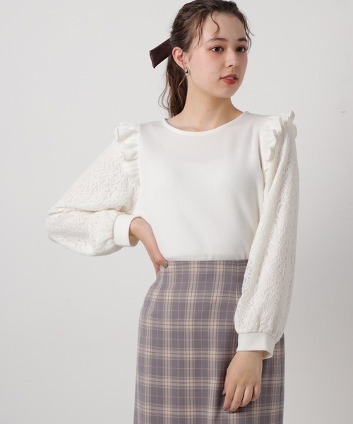 袖レースフリルトップス Tシャツ カットソー Honeys ハニーズ のファッション通販 Zozotown