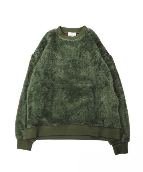 Universal Style Wear（ユニバーサルスタイルウェア）の「Universal Style Wear ナバホ ムック ボア クルーネック（その他トップス・メンズ・ブラック/カーキ/グレイッシュベージュ・MEDIUM/LARGE/X-LARGE）」の5枚目の写真