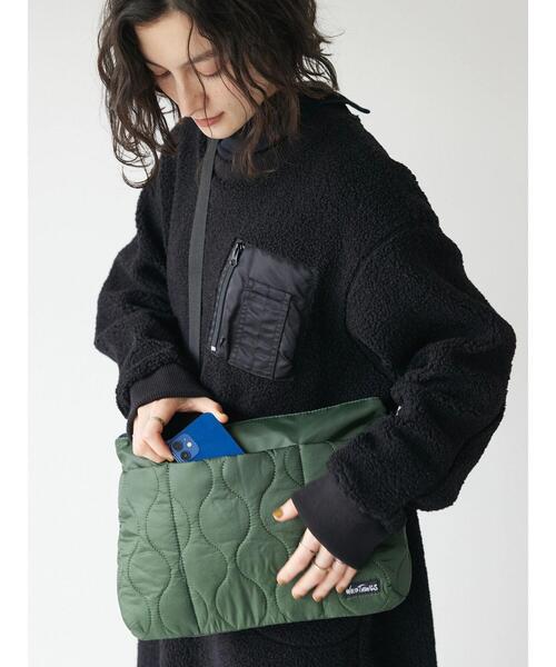 WILD THINGS(ワイルドシングス)の「【WEB限定】WILDTHINGS キルトサコッシュ *(トートバッグ・メンズ・チャコールグレー/オリーブ/ブラック・FREE)」の19枚目の写真