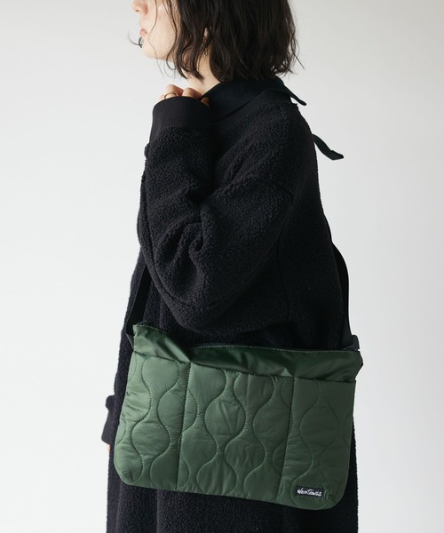 WILD THINGS(ワイルドシングス)の「【WEB限定】WILDTHINGS キルトサコッシュ *(トートバッグ・メンズ・チャコールグレー/オリーブ/ブラック・FREE)」の3枚目の写真