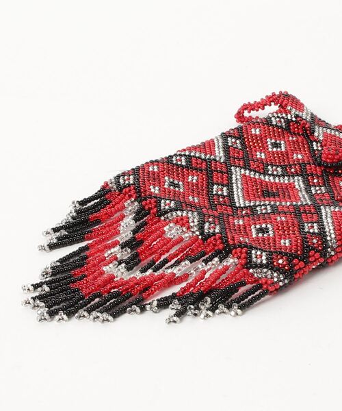 TIME WILL TELL WORKS（タイムウィルテルワークス）の「FRINGE  MINI BAG（ショルダーバッグ・レディース・レッド・ONE SIZE）」の2枚目の写真