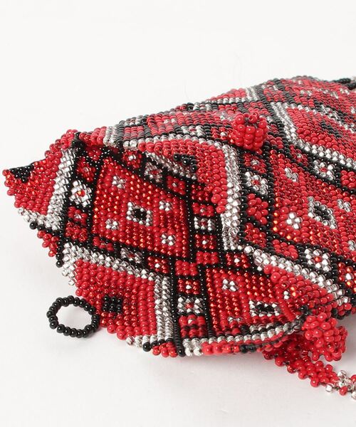 TIME WILL TELL WORKS（タイムウィルテルワークス）の「FRINGE  MINI BAG（ショルダーバッグ・レディース・レッド・ONE SIZE）」の3枚目の写真