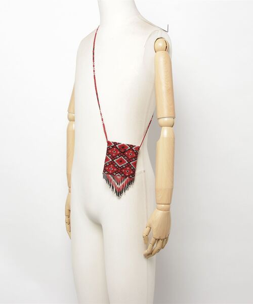 TIME WILL TELL WORKS（タイムウィルテルワークス）の「FRINGE  MINI BAG（ショルダーバッグ・レディース・レッド・ONE SIZE）」の5枚目の写真