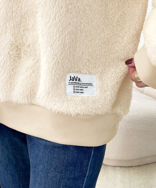 Java(ジャバ)の「《JaVaジャバ コラボ》もこふわな可愛さ。ボアマフラー付きボアプルオーバー(その他トップス・レディース・ブラック/ブラウン/アイボリー・SMALL/MEDIUM/LARGE/X-LARGE)」の16枚目の写真