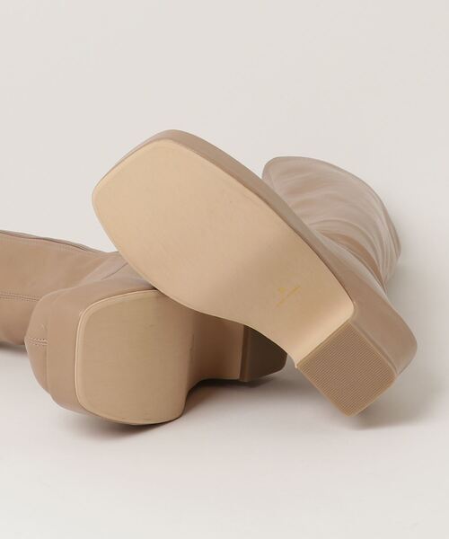 minia(ミニア)の「minia / バルキーヒールロング(ブーツ・レディース・ベージュ/モカ/ブラック・M/L/S)」の5枚目の写真