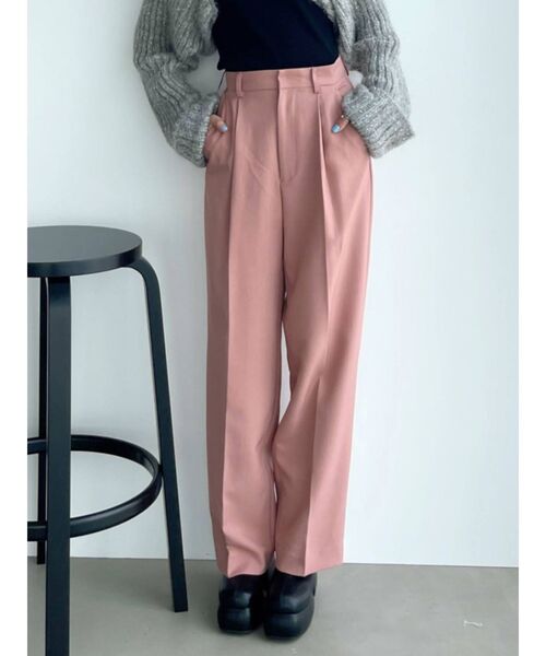 EMODA(エモダ)の「ルーズスラックスパンツ(スラックス・レディース・ブラック/ピンク/その他・SMALL/MEDIUM)」の2枚目の写真