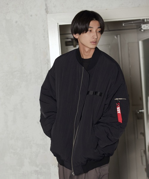 iisy（イージー）の「iisy / BIG MA-1（MA-1・メンズ・ブラック/ベージュ系その他/ライトグレー/ネイビー・XL/M/S/L）」の6枚目の写真