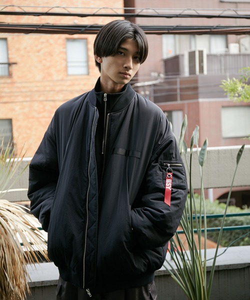 iisy（イージー）の「iisy / BIG MA-1（MA-1・メンズ・ブラック/ベージュ系その他/ライトグレー/ネイビー・XL/M/S/L）」の8枚目の写真