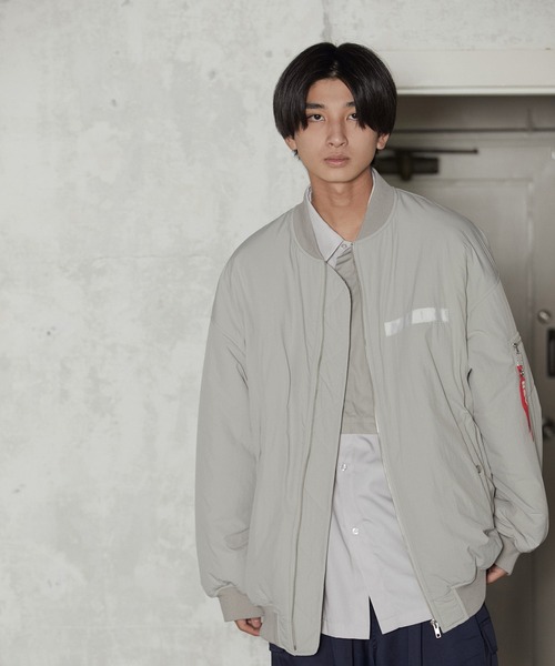 iisy（イージー）の「iisy / BIG MA-1（MA-1・メンズ・ブラック/ベージュ系その他/ライトグレー/ネイビー・XL/M/S/L）」の9枚目の写真