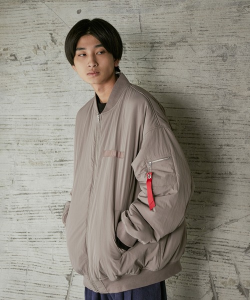 iisy（イージー）の「iisy / BIG MA-1（MA-1・メンズ・ブラック/ベージュ系その他/ライトグレー/ネイビー・XL/M/S/L）」の12枚目の写真