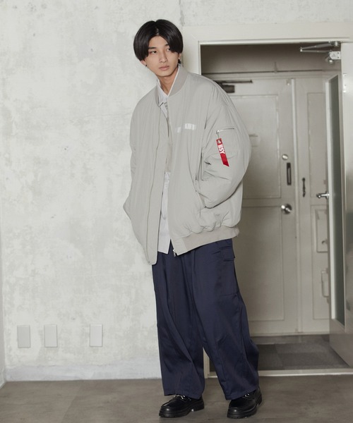 iisy（イージー）の「iisy / BIG MA-1（MA-1・メンズ・ブラック/ベージュ系その他/ライトグレー/ネイビー・XL/M/S/L）」の16枚目の写真