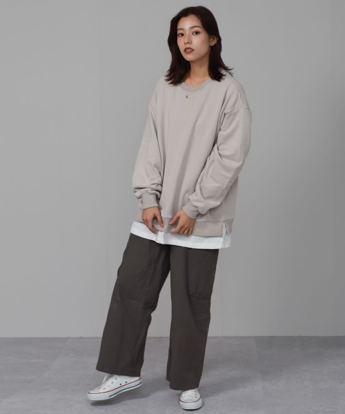 Auntie Rosa(アンティローザ)の「【Shoowtime】ワイド カーゴ パンツ wide cargo pants(カーゴパンツ・レディース・ブラック/チャコールグレー・SMALL/LARGE/MEDIUM)」の14枚目の写真