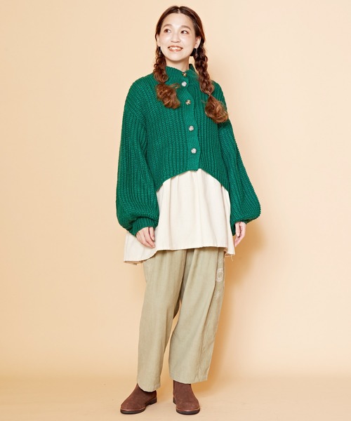 チャイハネ（チャイハネ）の「【チャイハネ】パビオラニットカーディガン（カーディガン/ボレロ・レディース・グリーン/ピンク/ブルー/オフホワイト・FREE）」の13枚目の写真