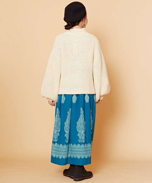 チャイハネ（チャイハネ）の「【チャイハネ】パビオラニットカーディガン（カーディガン/ボレロ・レディース・グリーン/ピンク/ブルー/オフホワイト・FREE）」の8枚目の写真