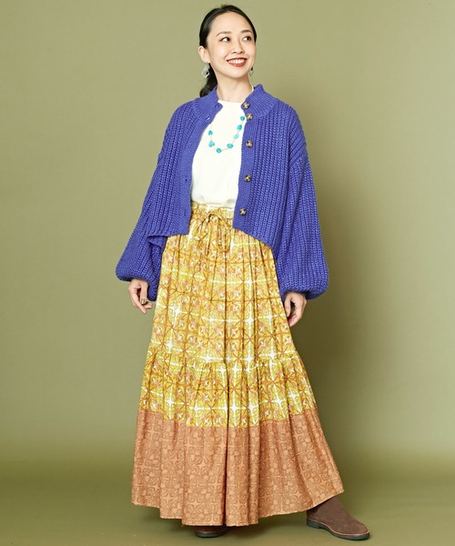 チャイハネ（チャイハネ）の「【チャイハネ】パビオラニットカーディガン（カーディガン/ボレロ・レディース・グリーン/ピンク/ブルー/オフホワイト・FREE）」の16枚目の写真