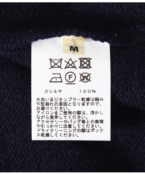 GOLD（ゴールド）の「東洋エンタープライズ GOLD / ゴールド：PURE CASHMERE MOCK NECK PULLOVER KNIT：22B-GL90221[MUS]（ニット/セーター・メンズ・オフホワイト/ブラック/ネイビー・M）」の16枚目の写真