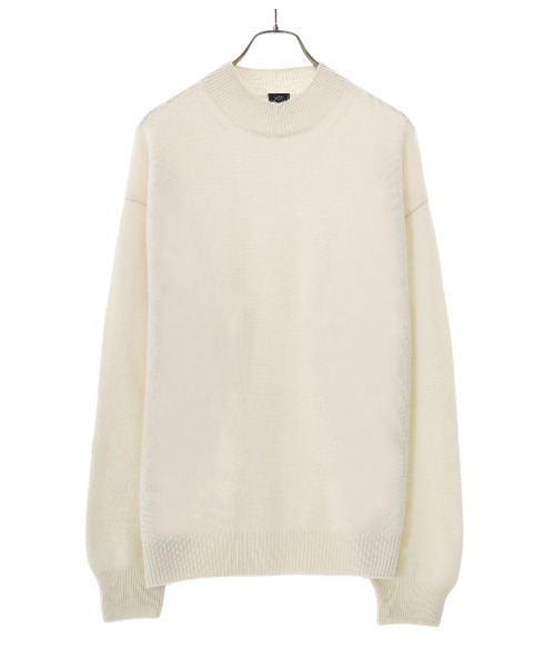 GOLD（ゴールド）の「東洋エンタープライズ GOLD / ゴールド：PURE CASHMERE MOCK NECK PULLOVER KNIT：22B-GL90221[MUS]（ニット/セーター・メンズ・オフホワイト/ブラック/ネイビー・M）」の11枚目の写真