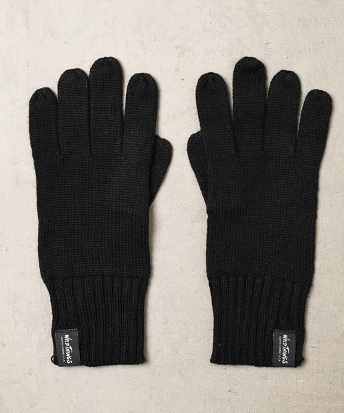 WILD THINGS(ワイルドシングス)の「/WILD THINGS/A/W glove(手袋・メンズ・ブラック/グレー/オリーブ/ブルー/キャメル・FREE)」の2枚目の写真
