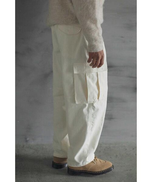 MONKEY TIME（モンキータイム）の「＜monkey time＞ CORDUROY CARGO PANTS/カーゴパンツ（カーゴパンツ・メンズ・ネイビー/オフホワイト・S/M/L）」の9枚目の写真