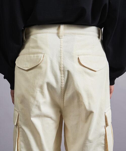 MONKEY TIME（モンキータイム）の「＜monkey time＞ CORDUROY CARGO PANTS/カーゴパンツ（カーゴパンツ・メンズ・ネイビー/オフホワイト・S/M/L）」の10枚目の写真