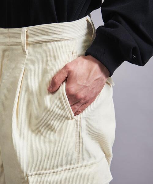MONKEY TIME（モンキータイム）の「＜monkey time＞ CORDUROY CARGO PANTS/カーゴパンツ（カーゴパンツ・メンズ・ネイビー/オフホワイト・S/M/L）」の20枚目の写真