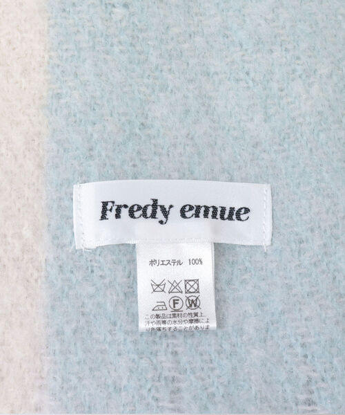 fredy emue（フレディエミュ）の「チェックブークレーストール（ストール/ショール・レディース・ブルー系その他/ベージュ系その他/ピンク系その他/ブラック系その他・FREE）」の16枚目の写真