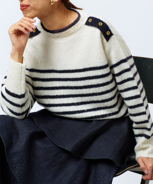 IENA LA BOUCLE TRAPPER ニットプルオーバー セール】IENA LA BOUCLE TRAPPER ニットプルオーバー◇（ニット