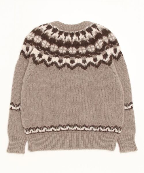 BATONER（バトナー）の「【BATONER / バトナー】MOHAIR NORDIC CREW NECK / モヘアニット（ニット/セーター・レディース・ベージュ・1）」の2枚目の写真