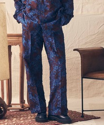 MAISON SPECIAL | 《ユニセックスアイテム》リーフジャガードワンタックワイドパンツ【MAISON SPECIAL/メゾンスペシャル】■セットアップ対応■(その他パンツ)