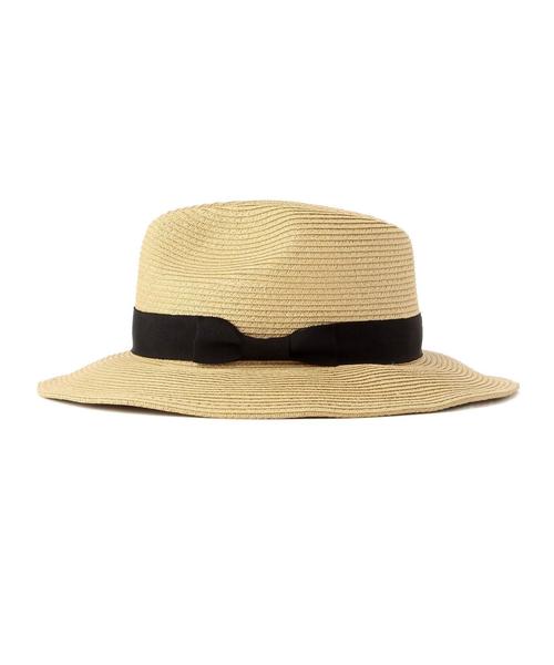 green label relaxing(グリーンレーベルリラクシング)の「FLAT BRAIDハット ◆(ハット・メンズ・オフホワイト/ブラック/ベージュ・フリー)」の9枚目の写真