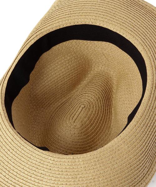 green label relaxing(グリーンレーベルリラクシング)の「FLAT BRAIDハット ◆(ハット・メンズ・オフホワイト/ブラック/ベージュ・フリー)」の4枚目の写真