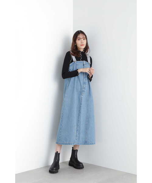 JILL STUART（ジルスチュアート）の「◆ソニアデニムワンピース（ジャンパースカート・レディース・ブルー/ホワイト・0/2）」の19枚目の写真