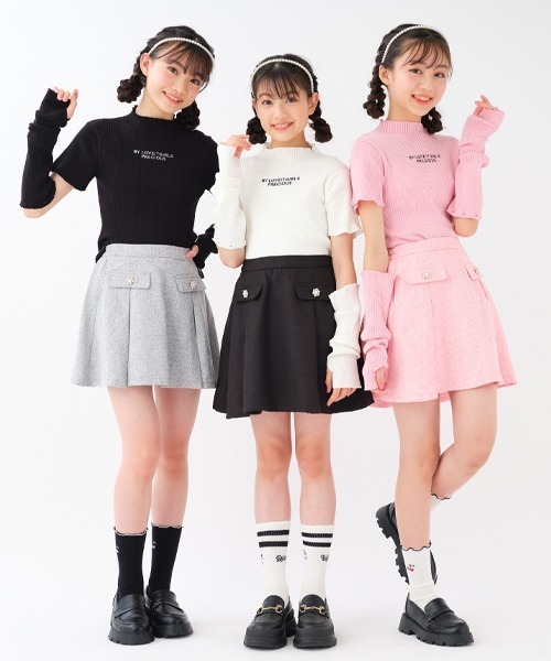 by LOVEiT（バイラビット）の「袖取り外しニット（ニット/セーター・キッズ・アイボリー/ブラック/ピンク・150cm/160cm/120cm/130cm/140cm）」の20枚目の写真