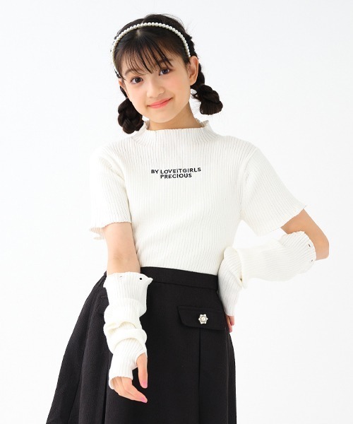 by LOVEiT（バイラビット）の「袖取り外しニット（ニット/セーター・キッズ・アイボリー/ブラック/ピンク・150cm/160cm/120cm/130cm/140cm）」の15枚目の写真