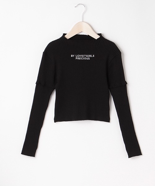 by LOVEiT（バイラビット）の「袖取り外しニット（ニット/セーター・キッズ・アイボリー/ブラック/ピンク・150cm/160cm/120cm/130cm/140cm）」の22枚目の写真