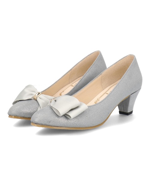 ASBee（アスビー）の「METAL ROUGE メタルルージュ レディース リボンパンプス G5552（パンプス・レディース・カーキ/ベージュ系その他/ブラック/グレー・23.0cm/24.5cm/24.0cm/23.5cm/22.5cm）」の3枚目の写真