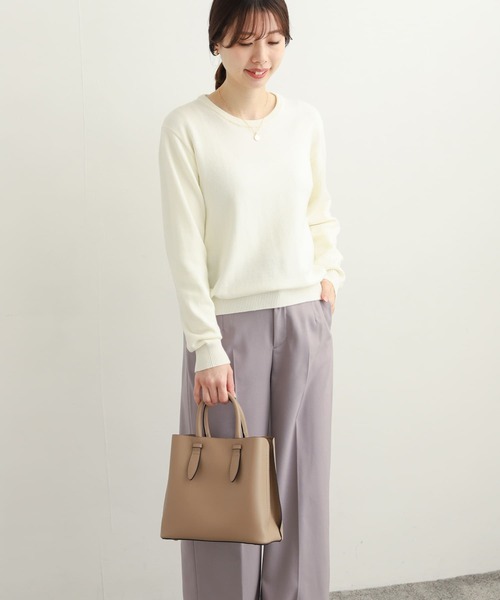 「URBAN RESEARCH DOORS」 長袖ニット MEDIUM オフホワイト レディース URBAN RESEARCH DOORS 「URBAN DOORS」 長袖ニット ONE オフ
