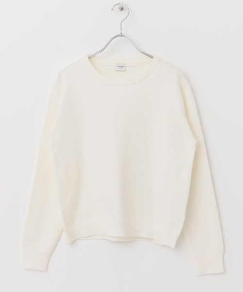 URBAN RESEARCH DOORS（アーバンリサーチドアーズ）の「クルーネックコンパクトKNIT（ニット/セーター・レディース・ロイヤルブルー/レッド/オフホワイト/ブラック・MEDIUM）」の20枚目の写真