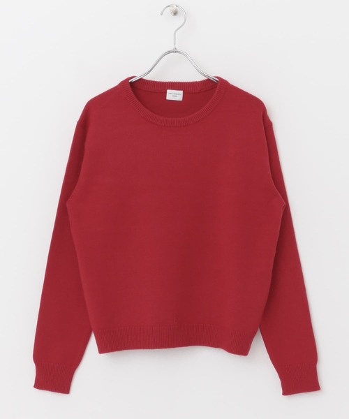 URBAN RESEARCH DOORS（アーバンリサーチドアーズ）の「クルーネックコンパクトKNIT（ニット/セーター・レディース・ロイヤルブルー/レッド/オフホワイト/ブラック・MEDIUM）」の21枚目の写真