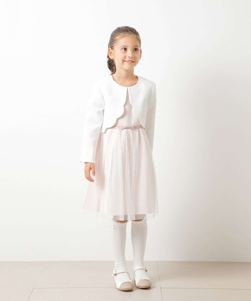 a.v.v（アーヴェヴェ）の「[KIDS]リボンヒールパンプス[WEB限定サイズ]（パンプス・キッズ・ブラック/アイボリー・19/20/18）」の6枚目の写真