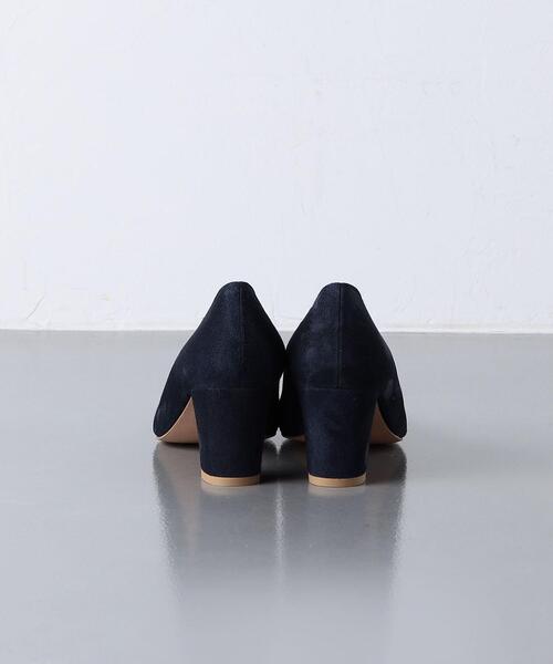 UNITED ARROWS(ユナイテッドアローズ)の「ポインテッド スクエアトゥ チャンキー パンプス(パンプス・レディース・グレー/ネイビー・37/35/35h/36/36h/37h/38)」の6枚目の写真