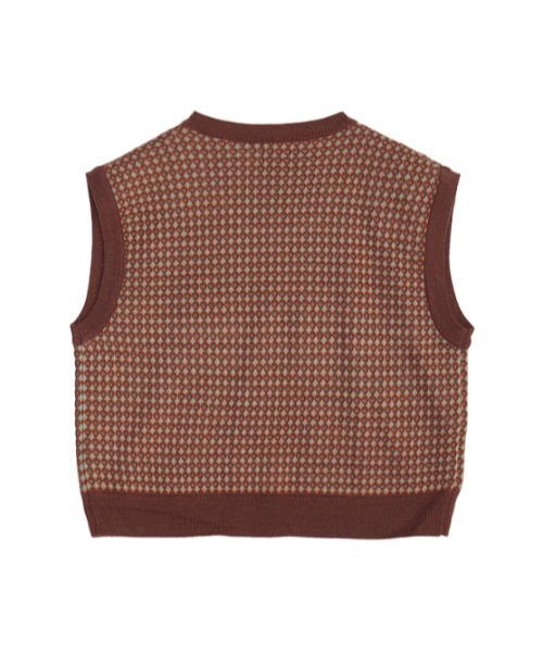 AMAIL(アマイル)の「Uso vest(ベスト・レディース・ネイビー/ブラウン・FREE)」の7枚目の写真