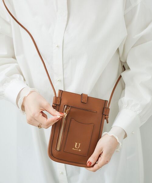 le.coeur blanc（ルクールブラン）の「ジャガードスマホショルダー（ショルダーバッグ・レディース・ブラック/キャメル・FREE）」の8枚目の写真