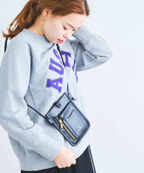 le.coeur blanc（ルクールブラン）の「ジャガードスマホショルダー（ショルダーバッグ・レディース・ブラック/キャメル・FREE）」の17枚目の写真